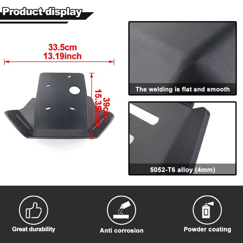 4mm Motorcycle Skid Bash Plate Fit For Xr650l 1992-2015 2016 2017 2018 2019 2020 2021 Xr600r 1989-2000