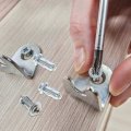 Balacoo 30 Pcs Metal Hollow Door Anchor Screw It Again Wood Lug Nut Jack Tool Wall Fasteners T-slot Nuts T Slot Bolts Mechanic