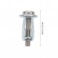 Balacoo 30 Pcs Metal Hollow Door Anchor Screw It Again Wood Lug Nut Jack Tool Wall Fasteners T-slot Nuts T Slot Bolts Mechanic