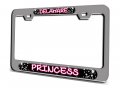 Delaware Princess 3d Metal License Plate Frame Heavy Duty Steel Tag Holder For Auto Suv And Truck Universal Fit 12 X 6 In