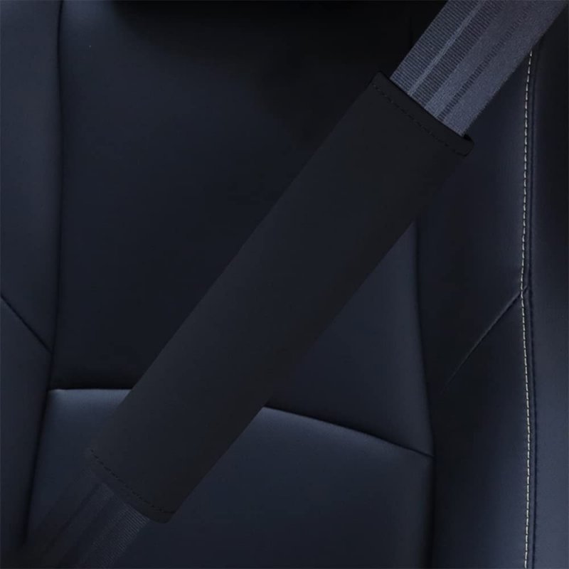 Samyard Car Seat Belt Pads Auto Seatbelt Covers Comfortable Suede Shoulder Soft Safety Hardness Black