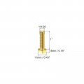 Uxcell Brass Hex Bolts 1 4-20x1 5pcs Fully Thread Grade 4 8 Solid Hexagon Head Bolt Machine Screws For Machinery