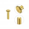 Uxcell Brass Hex Bolts 1 4-20x1 5pcs Fully Thread Grade 4 8 Solid Hexagon Head Bolt Machine Screws For Machinery