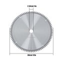 Alloy Woodworking Circular Saw Blade 12 In 80 Tooth 1 Arbor Hole For Plywood And Wood Smooth Cutting