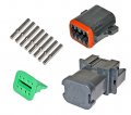 Customconnectorkits Deutsch Dt Enhanced Black Splice Kit Dt04-8pb-p026 8 Position Double Buss 4 20-16 Ga Contacts 