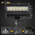Partsam 6 Led Light Bar White 36w 6500k Super Bright Spot Work Pods Single Row Off Road Driving Fog Boat Waterproof Suv Atv 4wd