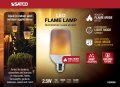Satco S29806 Indoor Outdoor Led Flame Effect Light Bulb T19 Shape White