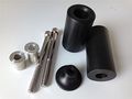 No Cut Frame Slider Protector For 2003 2004 Kawasaki Zx6r Zx-6r Zx6rr Black