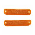 Side Marker Lights For Gmc K2500 Suburban 1978 1979 1980 Driver And Passenger Pair Amber Lens Plastic Replacement Gm2550106 