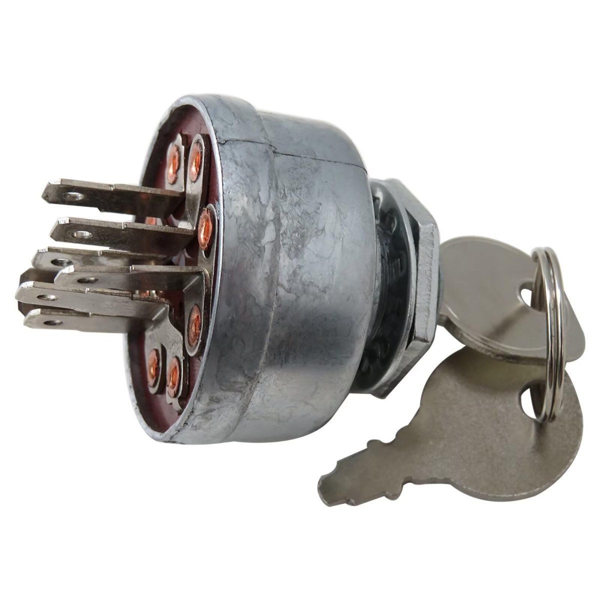 Ignition Switch For Craftsman Husqvarna Poulan Replaces 140301 532140301 4 Position 7 Terminal With 5 8 In Mounting Stem And 2