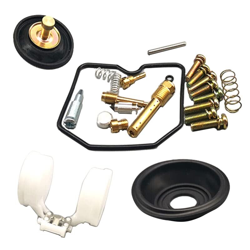 Letaosk 4sets Carburetor Repair Kit Diaphragm Float Replacement Compatible For Kawasaki Kl650 Klr650 1987-2005