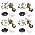 Letaosk 4sets Carburetor Repair Kit Diaphragm Float Replacement Compatible For Kawasaki Kl650 Klr650 1987-2005