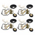 Letaosk 4sets Carburetor Repair Kit Diaphragm Float Replacement Compatible For Kawasaki Kl650 Klr650 1987-2005