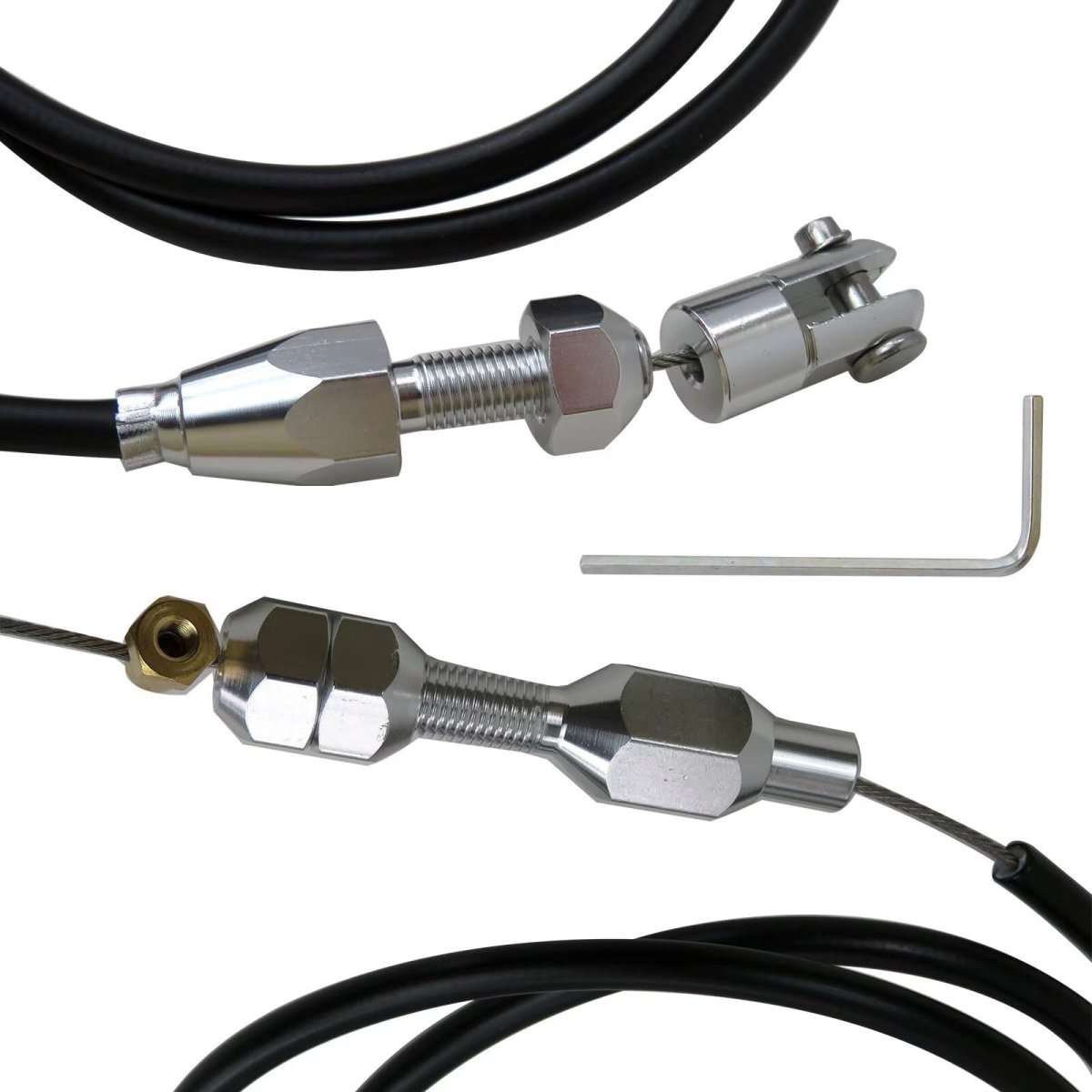 2024 Version 36 Inch Stainless Steel Throttle Gas Cable For 97-07 Chevrolet Chevy Ls1 Engine 4 8l 5 3l 7l 6 0l