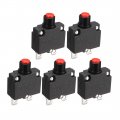 Uxcell Ac 125v 250v 15a Push Button Circuit Breaker For Air Compressor 5 Pcs