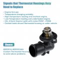 X Autohaux 68253514aa Engine Coolant Thermostat Housing Assembly For Jeep Wrangler 2020-2022 Ram 1500 2014-2019 68253514