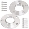 5x120 Wheel Spacers 10mm Hubcentric Adapters For Bmw 72 56mm Bore 12x1 5 Thread 2 Pieces Aluminum Billet With Lug Nuts 