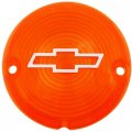 Trim Parts A1484c Full Size Bowtie Parking Light Lens 1957 Chevy Amber 