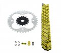 Fits Honda Trx400x 520-94 Yellow O Ring Chain Sprocket Silver 15 36 