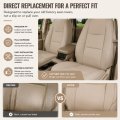 Front Full Set Replacement Leather Seat Covers For Lexus Gx470 2003 2009 Light Tan Microfiber Driver And Passenger Side Custom
