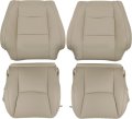 Front Full Set Replacement Leather Seat Covers For Lexus Gx470 2003 2009 Light Tan Microfiber Driver And Passenger Side Custom 