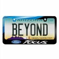 Ipick Image Made For Ford Logo Focus Waterfall Graphic Black Metal License Plate Frame