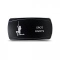 Ch4x4 Rocker Switch Spot Lights Symbol Horizontal Red Led