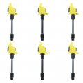 Blpextrm Ignition Coil Pack Of 6 Replacement For Infiniti I30 Nissan Maxima 2000-2001 V6 3 0l Replace Uf348 Yellow 