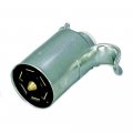 7 Way Flat Pin Metal Trailer End Plugs 10 Pack 57-p-b Round Rv Style Connectors With Housing 