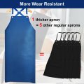 Sheomern Rubber Waterproof Apron 43 Heavy Duty Vinyl Industrial Anti-tear With Adjustable Cross Back Strap For Dishwasher