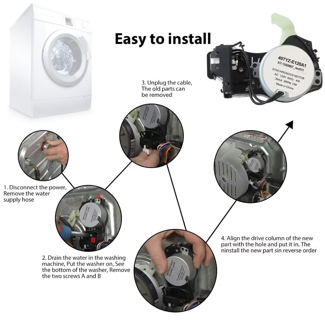 Version W10913953 Washer Shift Actuator Replacement For Whirlpool Washing Machine Replaces Ps11769864 W10597177 Wpw10597177
