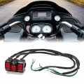 Uxcell 3 Pcs 2 Wires Motorcycle Headlight Switch On-off Button Universal For 7 8 Inch Handlebar
