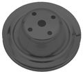 Trans-dapt Performance Black Satin Powder Coated Sbc Lwp Single Upper Pulley 8604 
