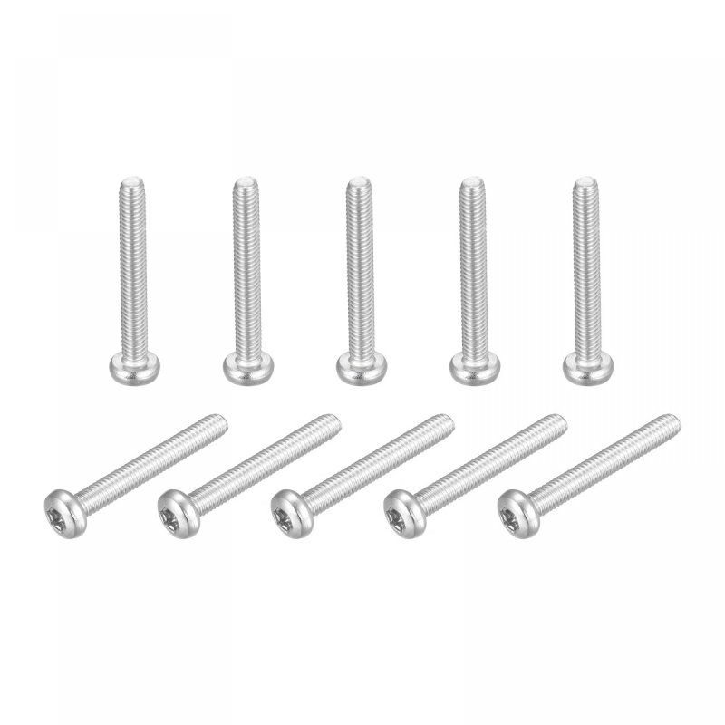 M4x35mm Torx Security Machine Screws 10pcs 316 Stainless Steel Pan Head Tamper Proof Screw Fasteners Bolts