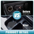 A Absopro Cigarette Lighter Plug Cover Dustproof Socket Cap Universal For Car Truck Suv With 12v Accessory Black Set Of 3
