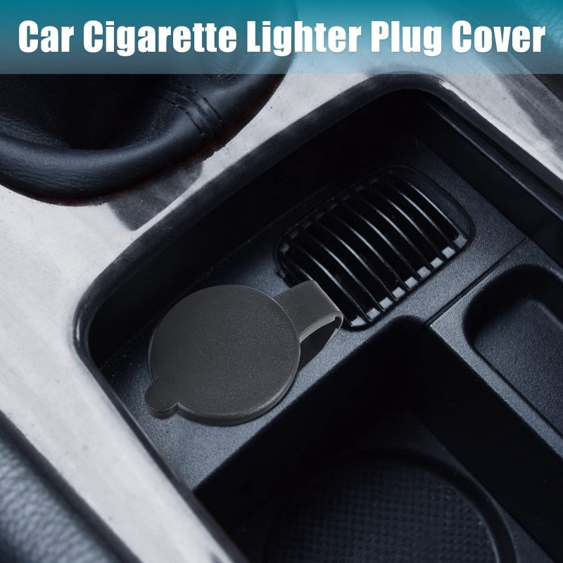 A Absopro Cigarette Lighter Plug Cover Dustproof Socket Cap Universal For Car Truck Suv With 12v Accessory Black Set Of 3