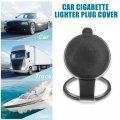 A Absopro Cigarette Lighter Plug Cover Dustproof Socket Cap Universal For Car Truck Suv With 12v Accessory Black Set Of 3