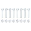8set Clear Acrylic Screws Kit M4 X 20mm Round Head Phillips Bolts With Hex Nuts And For Machine Accessories Electronic 