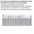 Uxcell Lead-free Soldering Iron Tip I B K D C Is Series 4mmx41mm Replacements For Station 17pcs