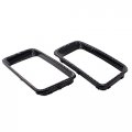 Pack Of 7 Gloss Black Front Inserts Clip-on Grille Grill Ring Covers 