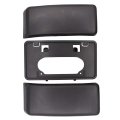 Pair Front Left Driver And Right Passenger Side Bumper Guard Pads License Plate Bracket Tag Kit 