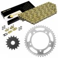 Caltric Golden O-ring Drive Chain Sprockets Kit Compatible With Suzuki 600 Gsx-r600 Gsxr600 2006-2010