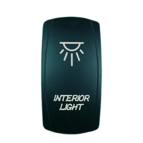 Laser Backlit Orange Rocker Switch Interior Light 20a 12v On Off Led