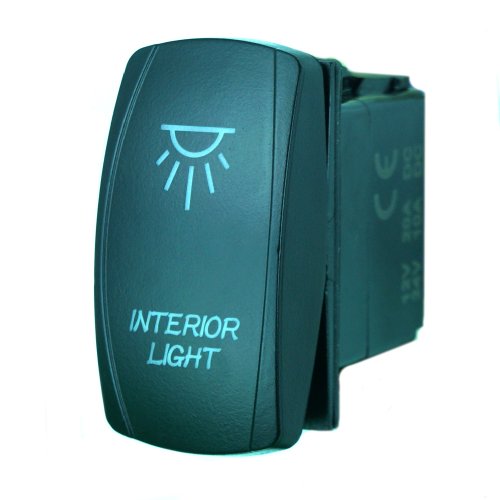 Laser Backlit Orange Rocker Switch Interior Light 20a 12v On Off Led