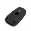 Uxcell Black Silicone Car Remote Flip Key Fob Cover Case Shell For Bmw 1 2 3 5 7 Series