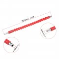 Uxcell Flexible Extension Screwdriver Bit Holder Magnetic Hex Shaft Screw Drill Connection Tip 11 8 Inch Flex 1 4 -hexagon Red