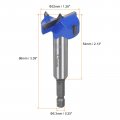 Uxcell Forstner Drill Bits 32mm Tungsten Carbide Wood Saw Auger Opener Woodworking Hinge Hole Drilling Boring Bit Cutter Blue