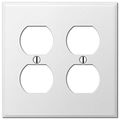Amerelle Duplex Outlets Stamped Steel White 