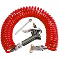 Boeray Heavy Duty Truck Air Duster Blow Gun Cleaning With 9 Meter Long Coil And 2 Interchangeable Nozzle Tips- Red Seat Kit 