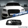 X Autohaux Front Right Fog Light Grille Honeycomb Type Grill Cover For Audi Q5 Sq5 S-line 2013-2017 8r0807682j